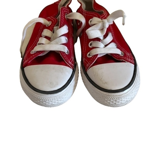 CONVERSE |Kids Chuck Taylor All Star Low-Top Sneaker - Red size 28 - Picture 3 of 8